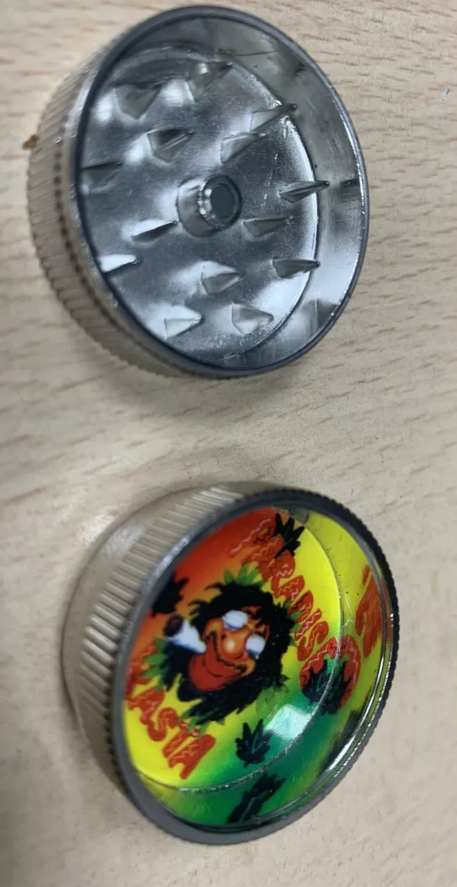 2 Part Metal Hand Grinder Herb Crusher