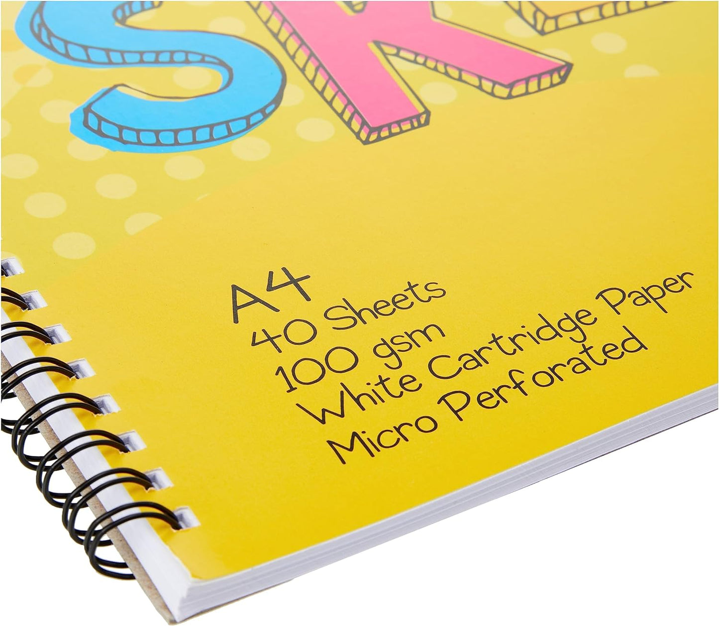 A4 Wirebound Sketch Pad - 40 sheets of 100gsm Smooth White Cartridge Paper (210 x 297mm), 407