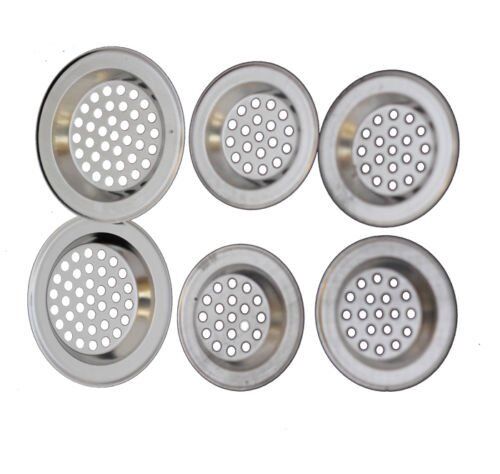 6 PIECE STAINLESS STEEL SINK STRAINER