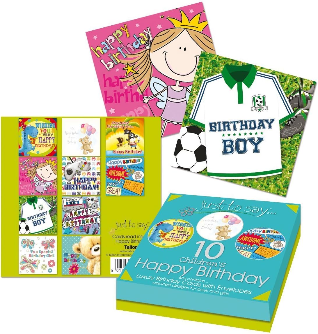 Just To Say Kids Birthday Card (Box of 8)