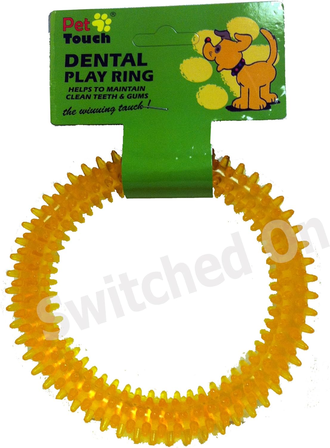 Dental Play Ring Dog Toy - Red, Blue, Yellow or Green