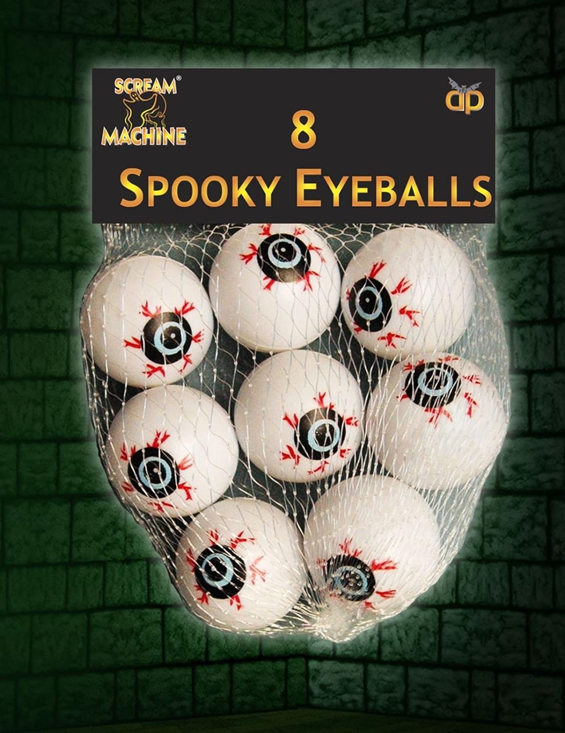 8 Fake Spooky Eye Balls Halloween Horror Gore Party Toys