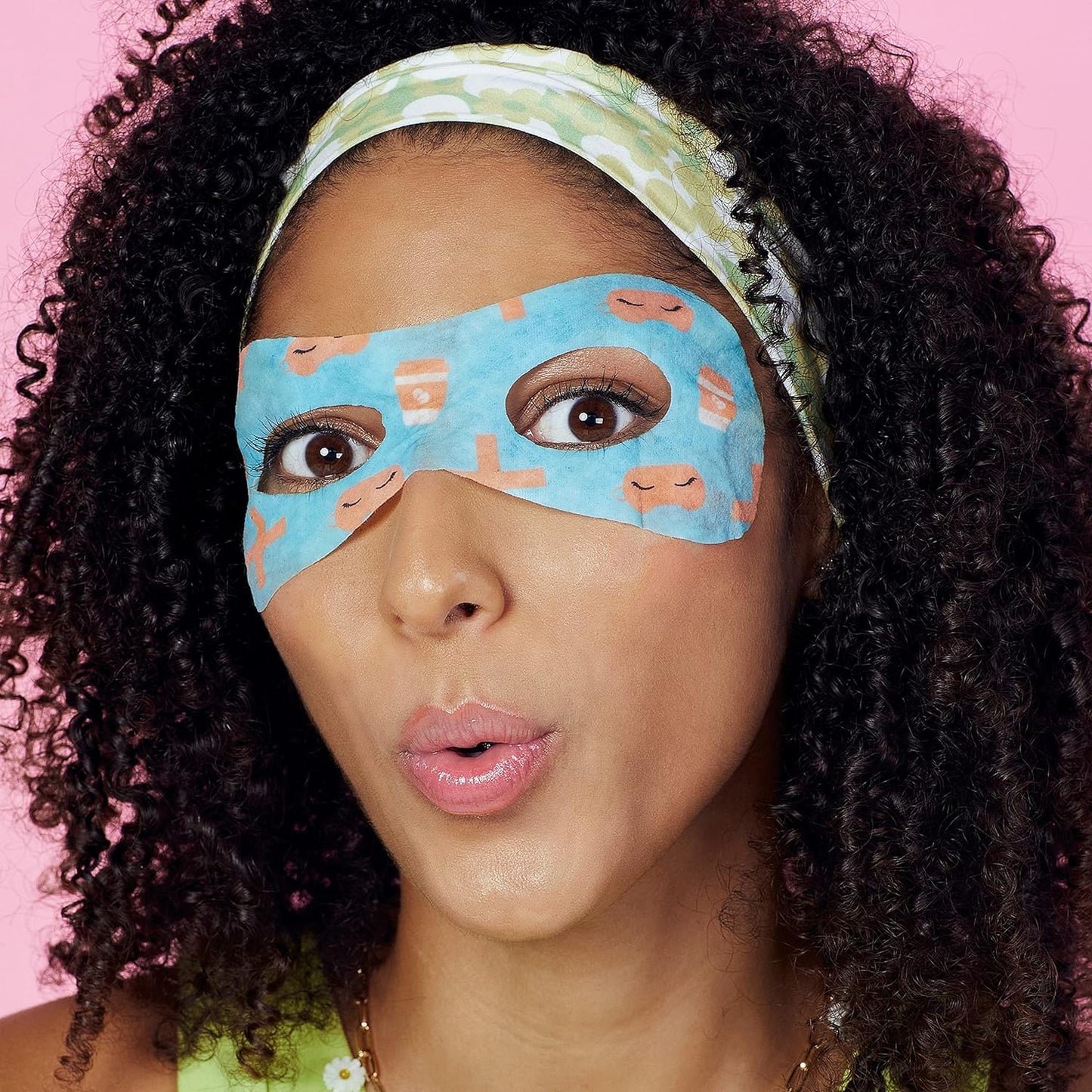 Face Facts Hangover Help Printed Eye Mask | Hydrate & Wake | 1 Mask