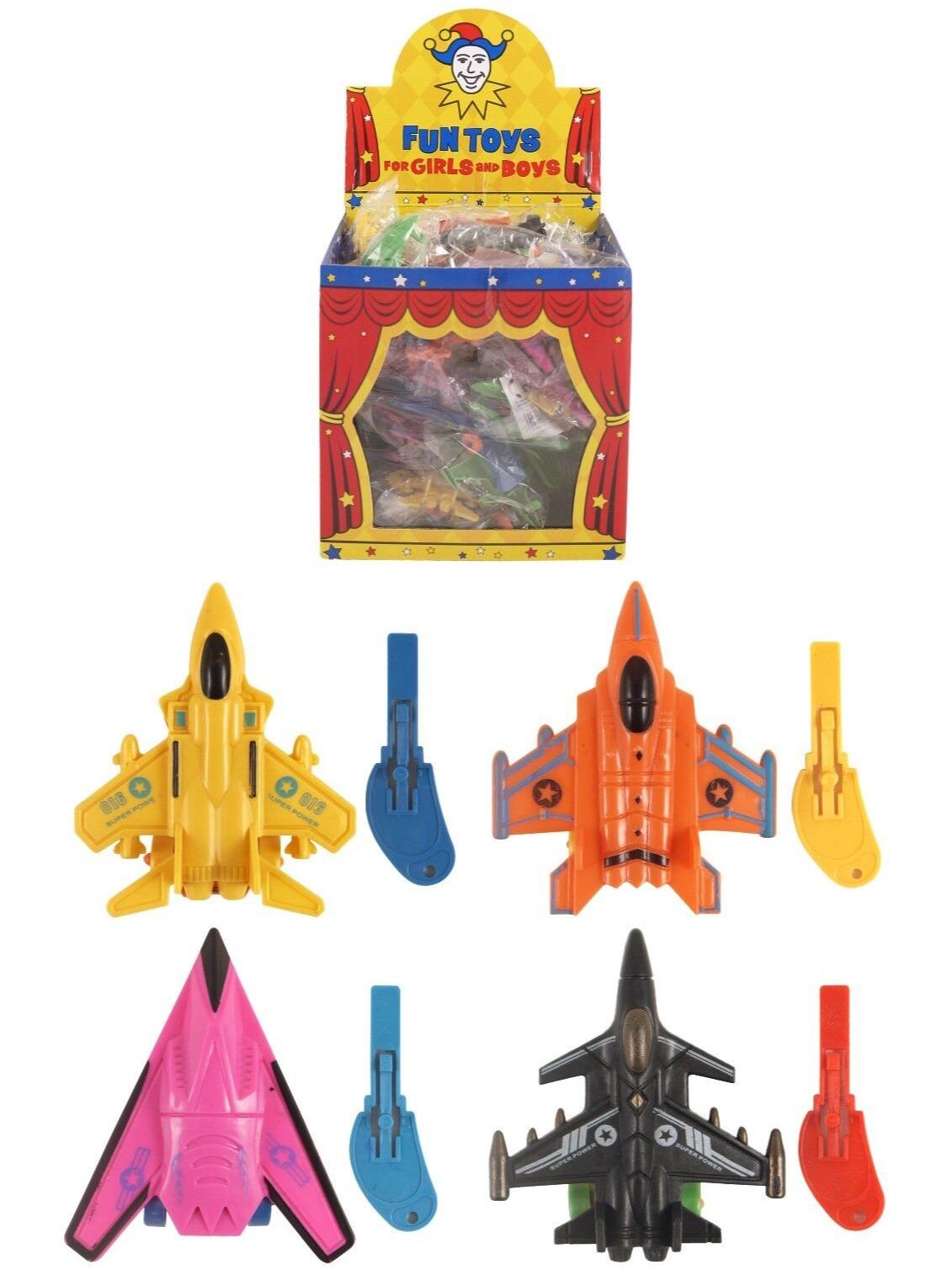 6 x Aeroplane With Key Spring (T08236)