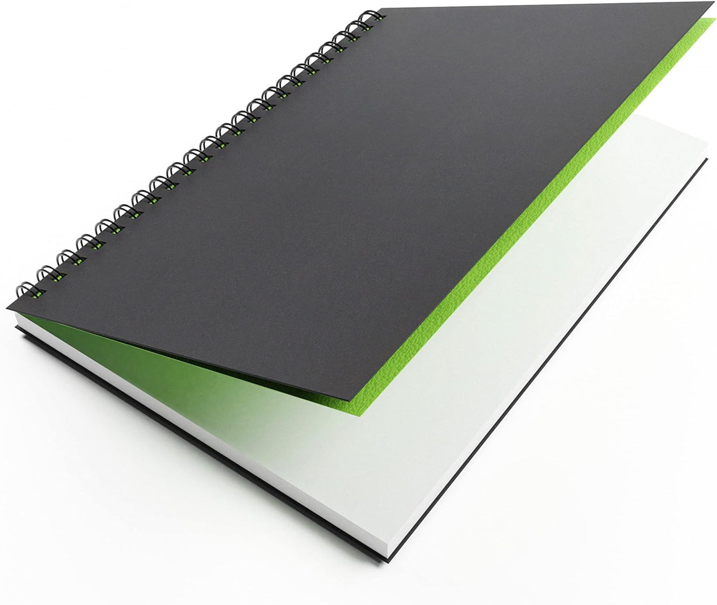 Artgecko Classy Sketchbook - 80 Pages (40 Sheets) 150gsm White Cartridge Paper