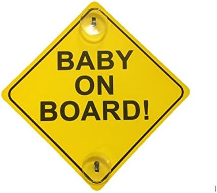 Baby On Board Sign With 2 Suction Cups