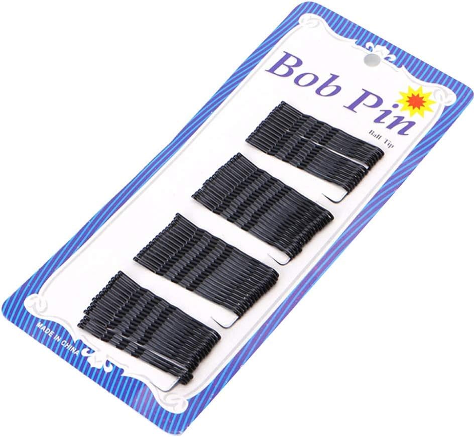 200pc Black Hair Grips Clips Bobby Kirby Pins