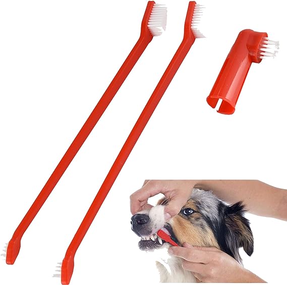 Pet Teeth Care Puppy Dog Cat Toothbrush Dental Cleaning Care Set 22cm Length