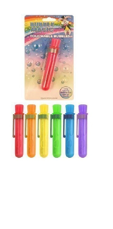 Pack of 6 Childrens Touchable Wand Bubbles