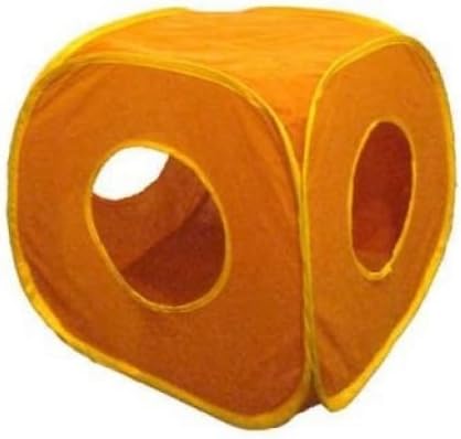 Pop Up Play Cube for Cat Kitten Small Pets Fun Box Foldable
