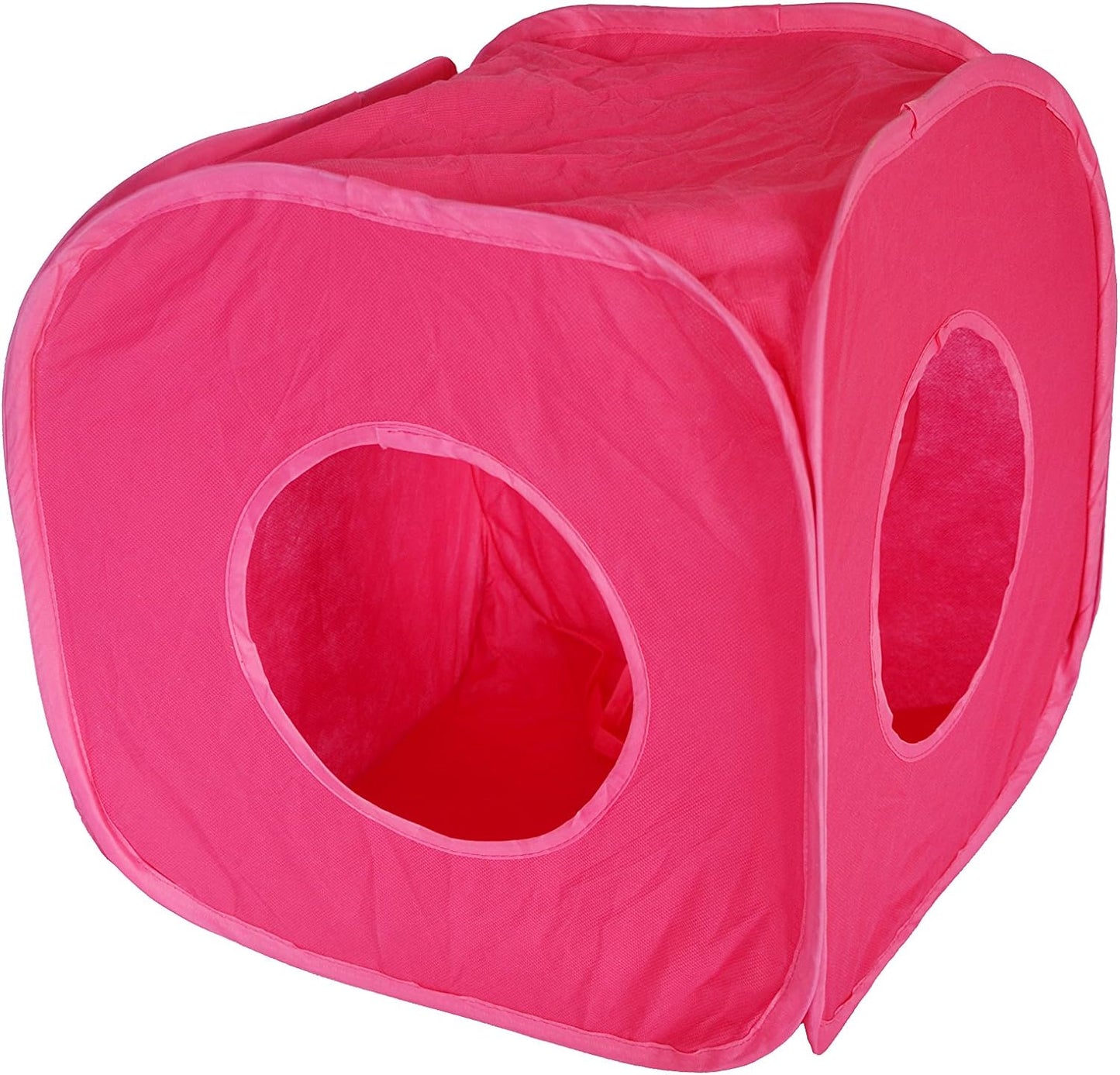 Pop Up Play Cube for Cat Kitten Small Pets Fun Box Foldable