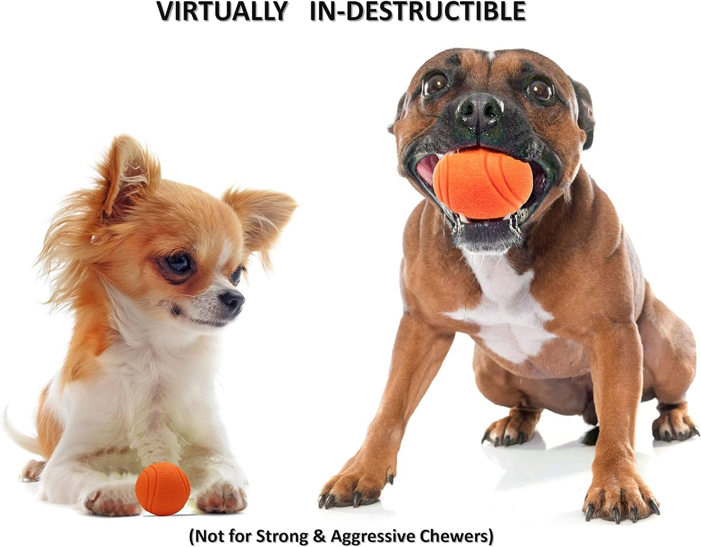 2x 5cm Solid Core Rubber Ball HIGH BOUNCING Dog Toys (8 Balls)