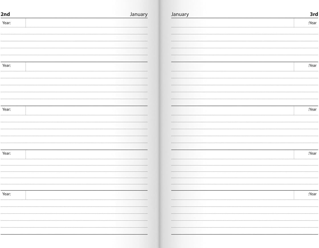 Tallon A5 5 Year Diary (ASSORTED)