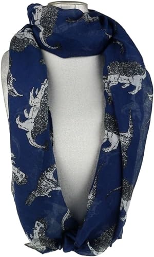 DINOSAURS PRINT LIGHT LARGE SCARF SHAWL WRAP