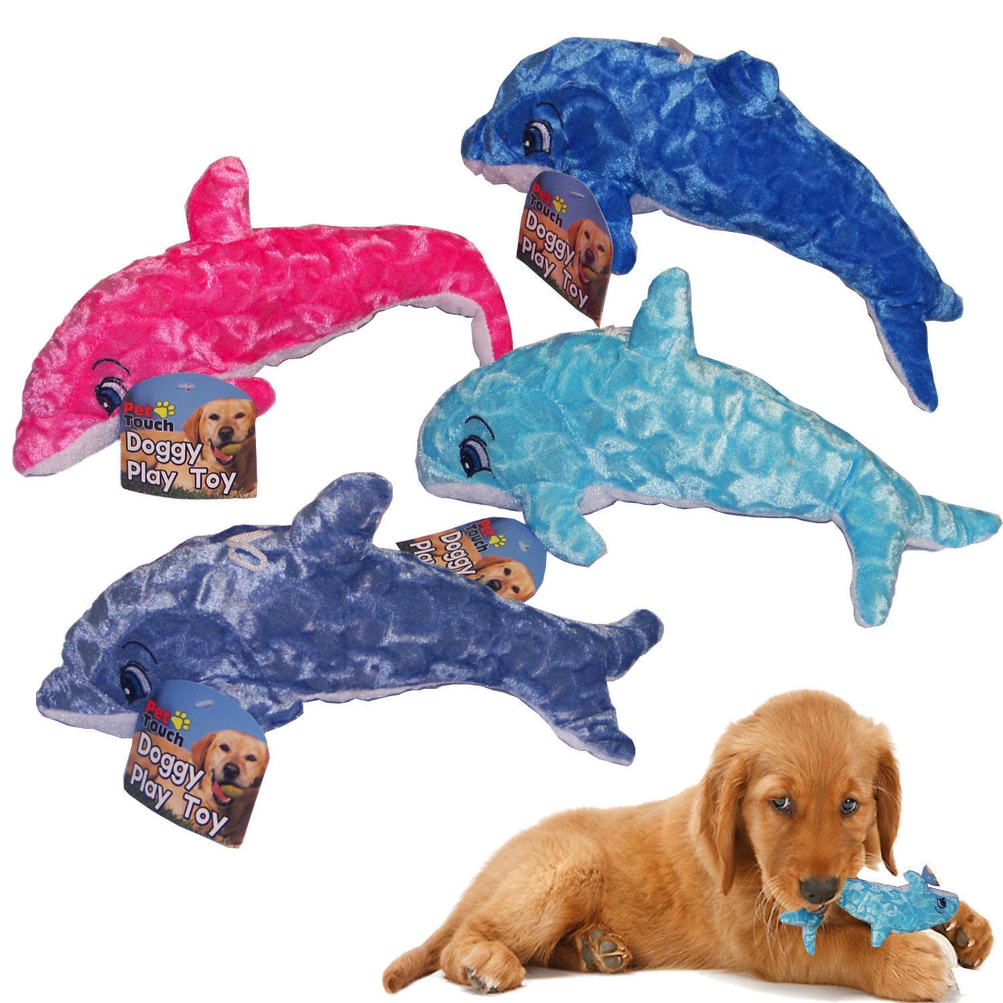 Doggy Plush Toy Dolphin Random Colour- HT2390