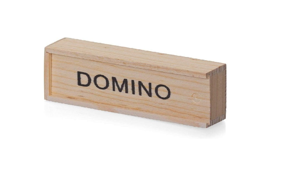 CHILDREN'S WOODEN BOXED DOMINOES SET