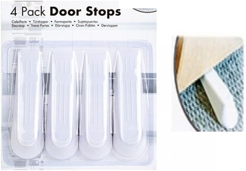 4 X White Door/ Wedges Door Stops