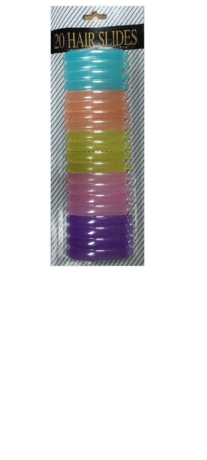 Pack Of 20 Hair Clips Slides