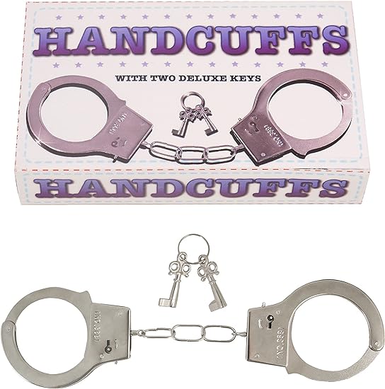 2 x Metal Toy Handcuffs