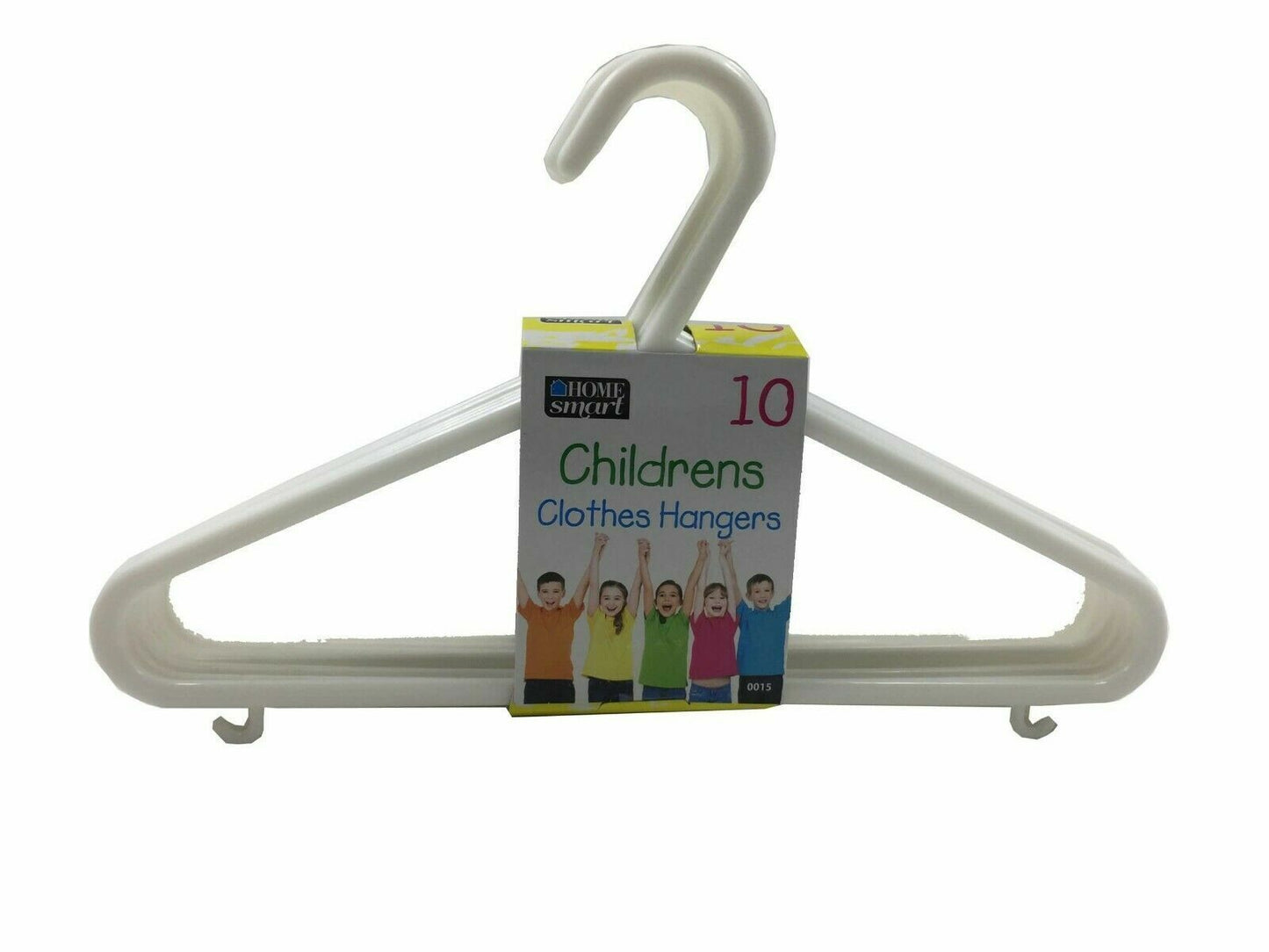 20x WHITE CHILDRENS PLASTIC HANGERS
