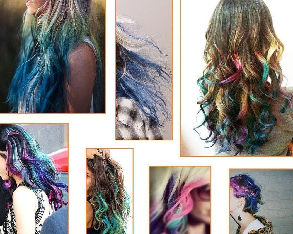 DIY Hair Chalk Temporary Hair Colour Pastel Hair Dye Set Non-toxic