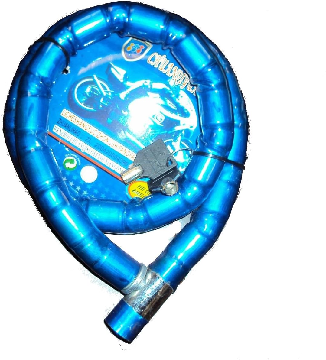 Heavy Duty Steel spiral cable bicycle bike lock 2 keys cycle chain