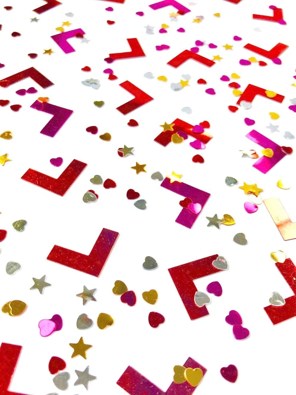 Hen Party 'L' Plate Confetti