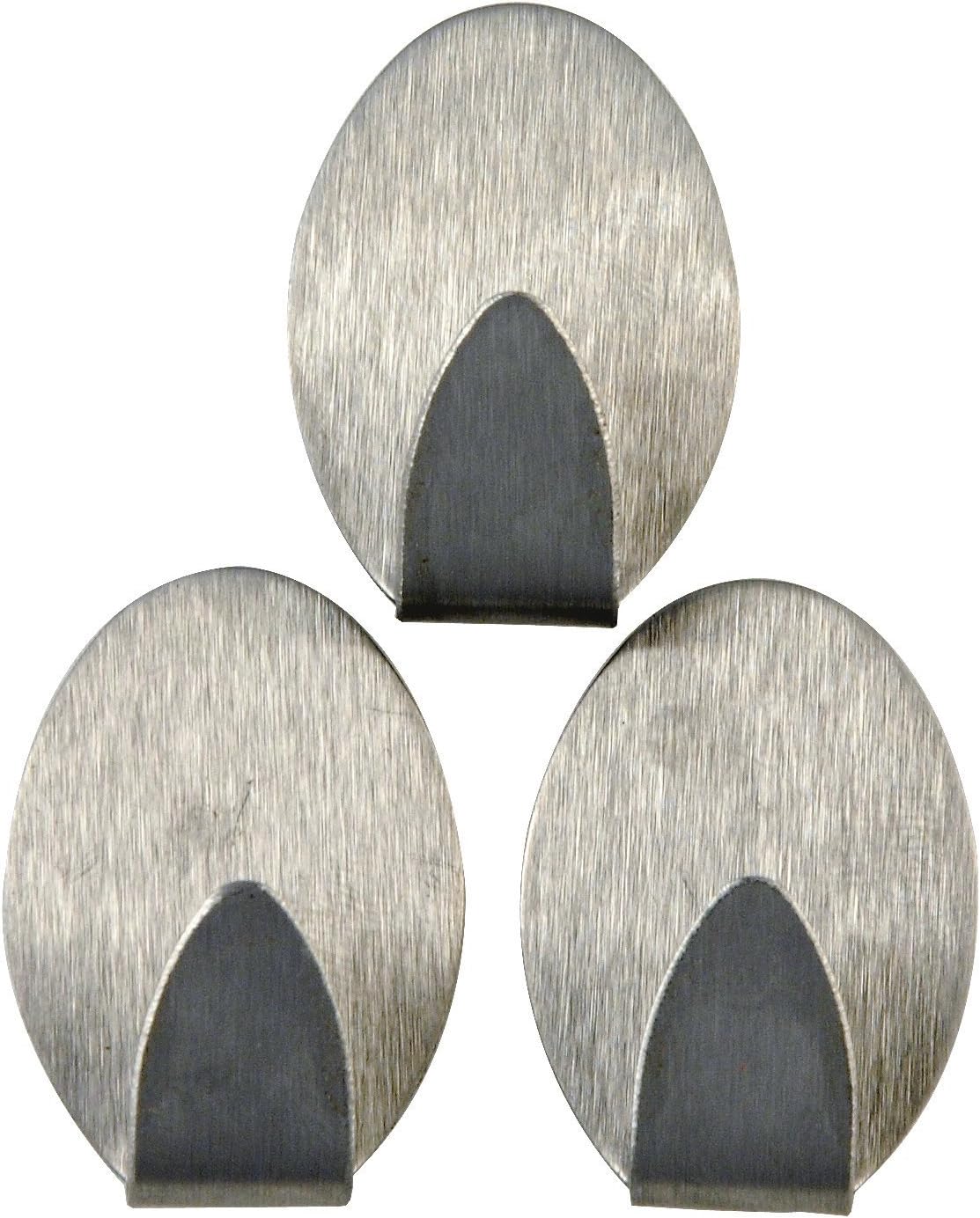 4 Piece Medium Stainless Steel Self Adhesive Hook