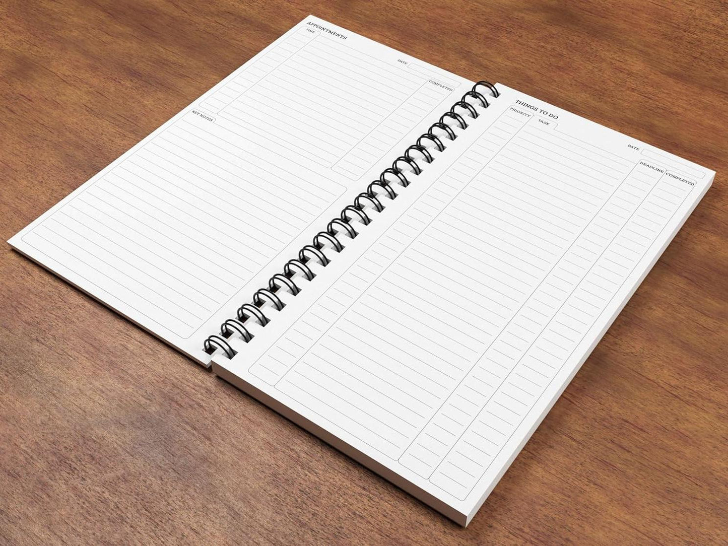 Luxpad 280 x 150mm Things To Do Planner - Printed Template (120 Sheets)