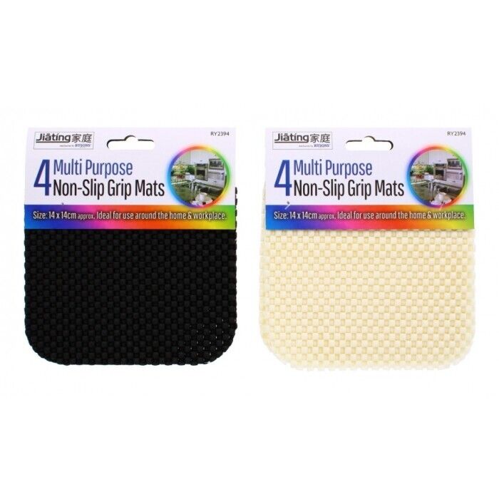 Pack OF 4 Non Slip Grip Rubber Mat