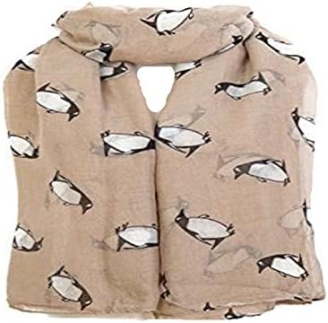 Penguin Print Women Long Scarf Shawl Neck Wrap