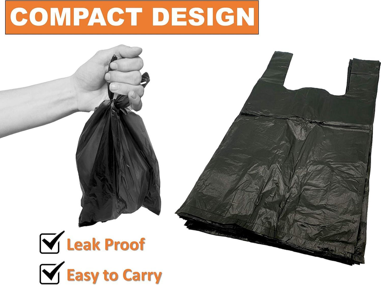 4 X 75 Degradable Scented Poo Bags Dog with Tie Handles -(4 Packs (300 Bags))