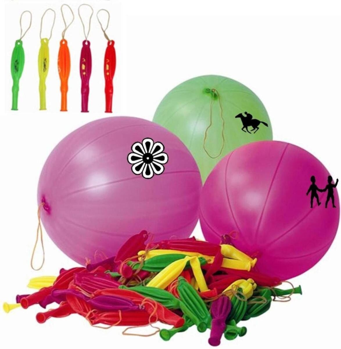 Large Punch Ball Balloons with Elastic Party Bag Fillers Pinata Kids Toys