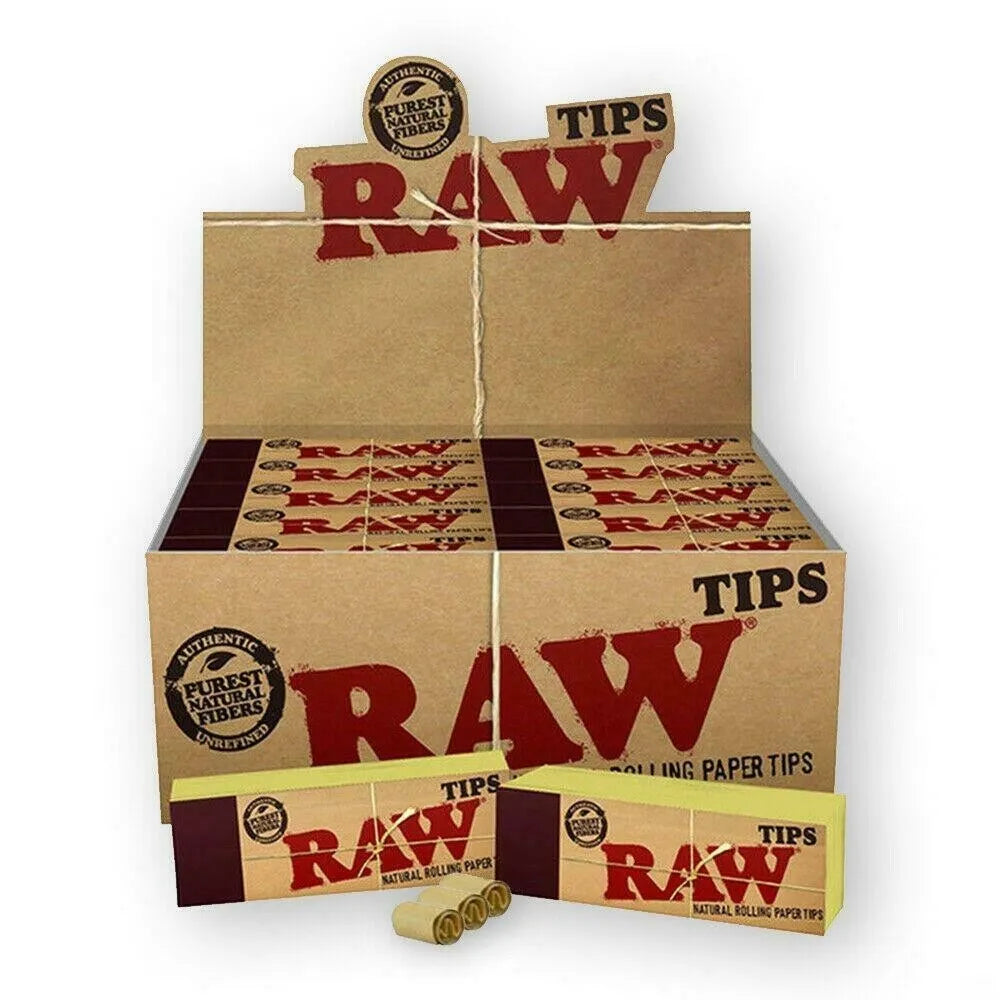 Raw Rolling Papers Filter Tips – Booklets of 50 Standard Size