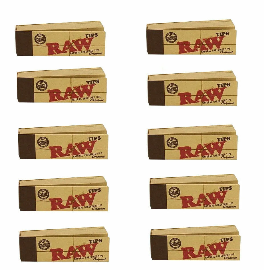1 BOX (50 Booklets) Raw Rolling Papers Filter Tips Standard Size Vegan Rizla