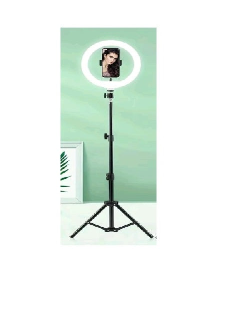 12 inch Ring Light with Tripod Stand & Phone Holder Tall 177cm/69.5", Large Professional Selfie Ring Lights for Phone, LED Standing Ringlight for Makeup, Video, Streaming, Youtube