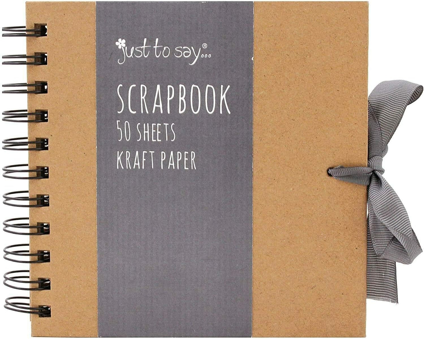 Set of Scratch & Sketch Kraft Small/Medium/Large Square Scrapbook- Quality Brown Kraft Paper Scrapbook with Ribbon (Small 15cm x 15cm - 50 Sheets)