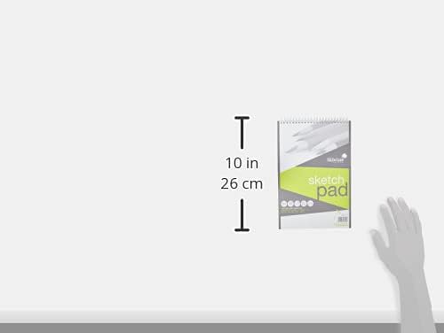 A4+ Wirebound Sketch Pad. 60 Pages (30 Sheets) 170gsm Smooth Cartridge Paper. Ref 472