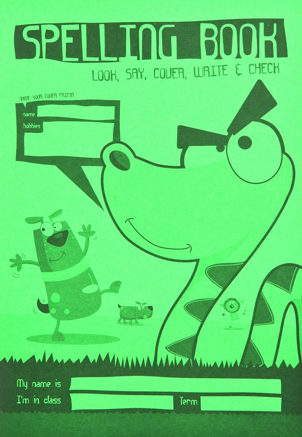 A5 spelling book - green cover