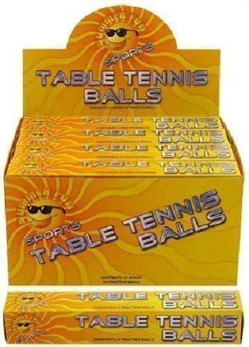 Pack of 6 White Table Tennis Balls (T04 007)