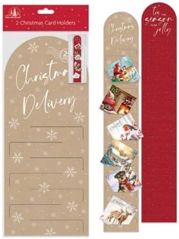 Set Of 2 Christmas Card Holders RANDOM PACK