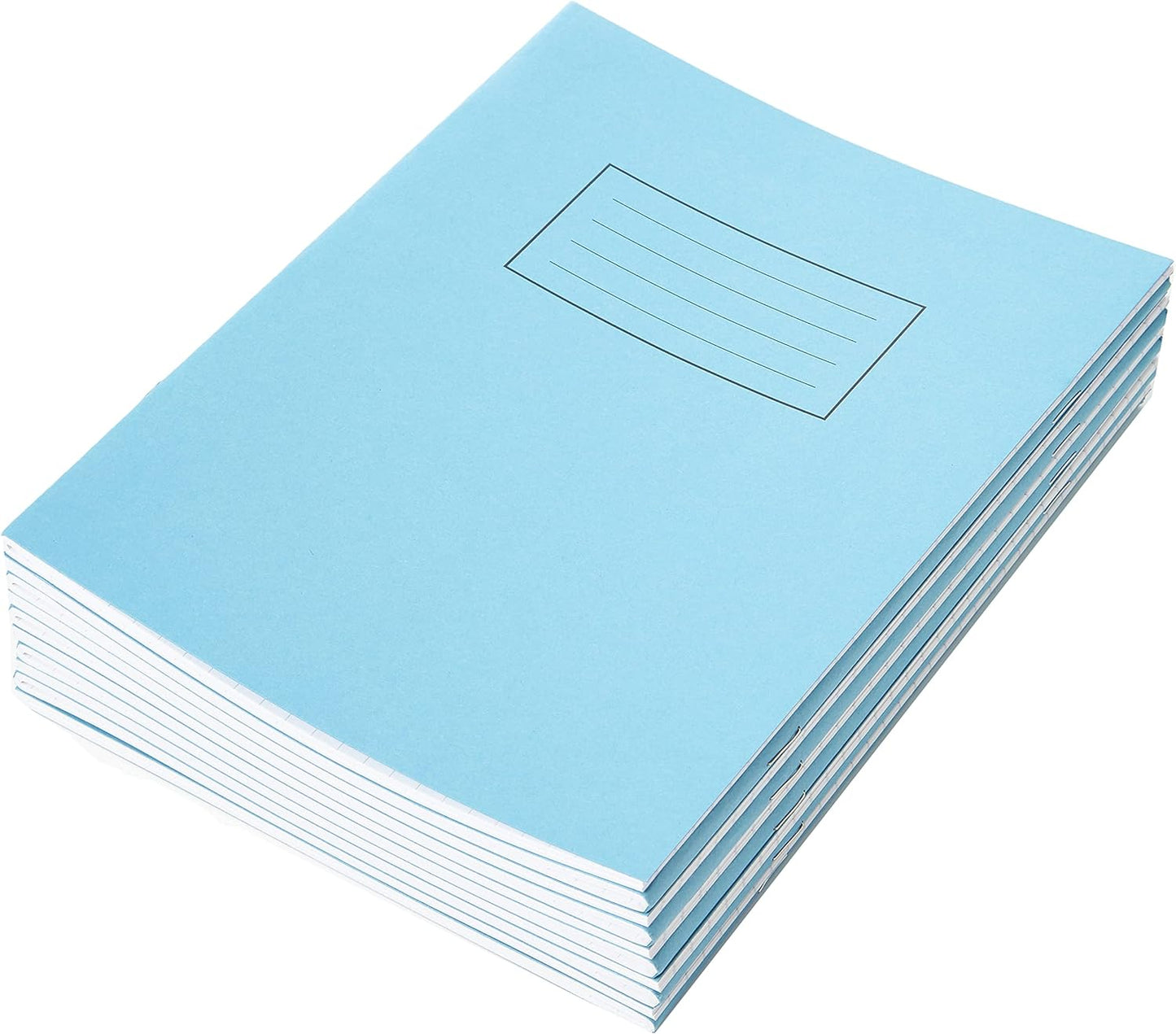 Exercise Book ruled 7mm Squares 229 x 178 mm 40 leaves Blue (Pack of 10)