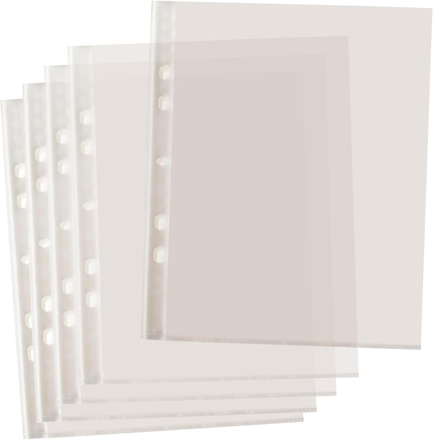 Pack of 20/100 A5 Glass Clear Punched Pockets
