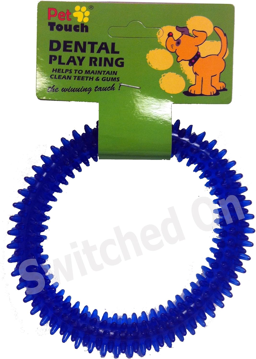 Dental Play Ring Dog Toy - Red, Blue, Yellow or Green