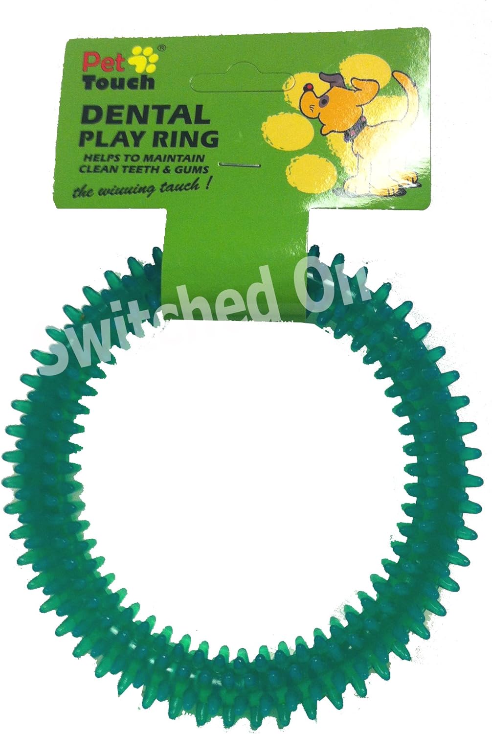 Dental Play Ring Dog Toy - Red, Blue, Yellow or Green