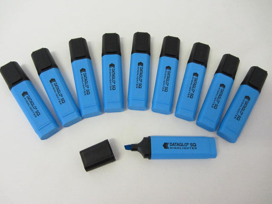 Hainenko Value Flat Barrel Chisel Tip Highlighter (Pack of 10)