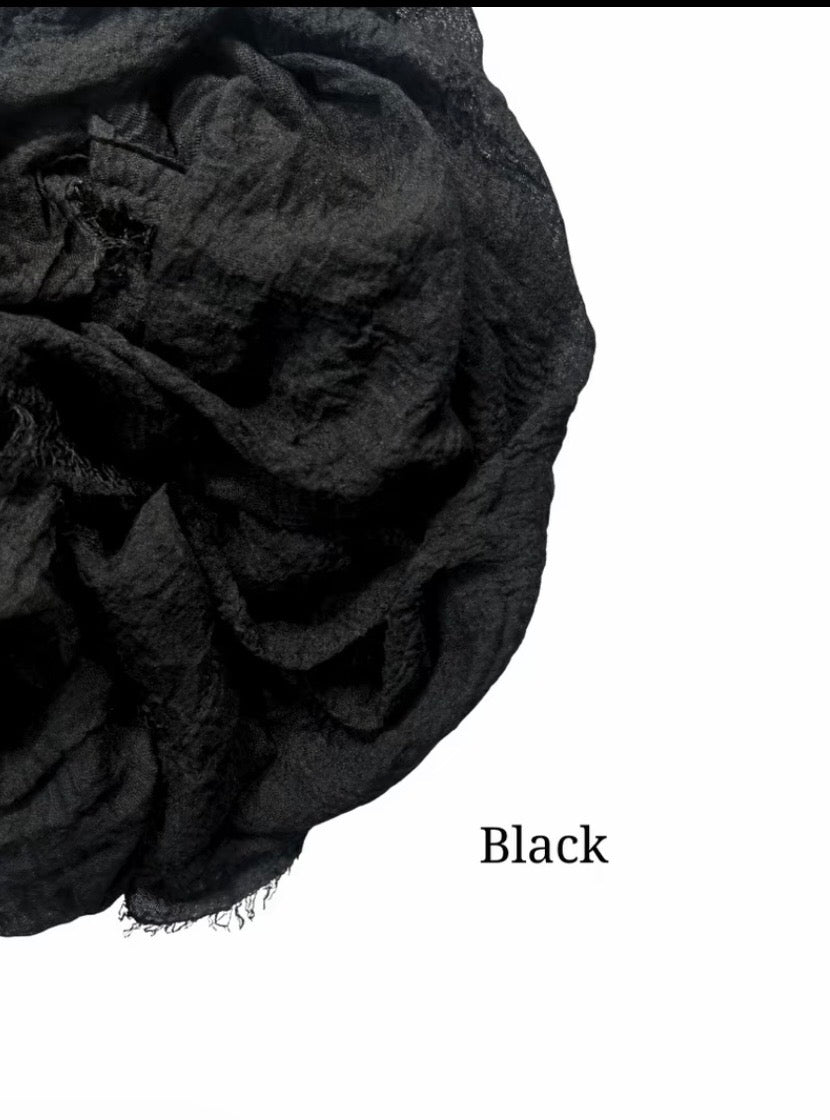 Crinkle Crimp Scarf/Hijab - Perfect for Dailywear - High Premium Dubai Quality
