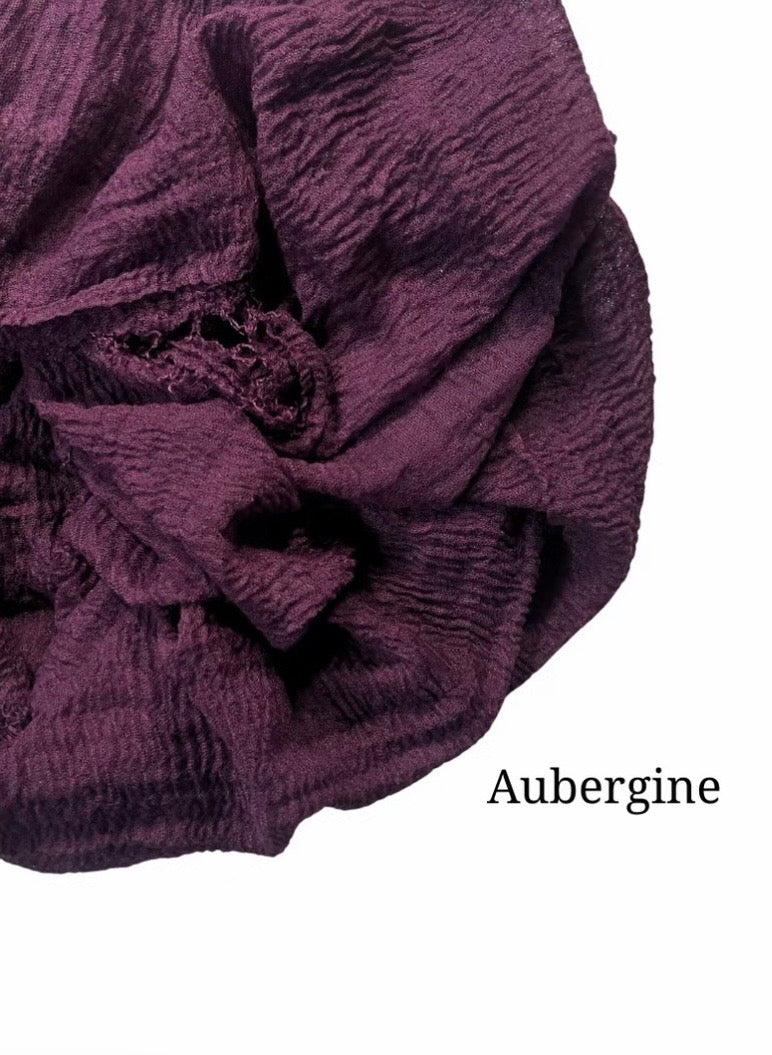 Crinkle Crimp Scarf/Hijab - Perfect for Dailywear - High Premium Dubai Quality