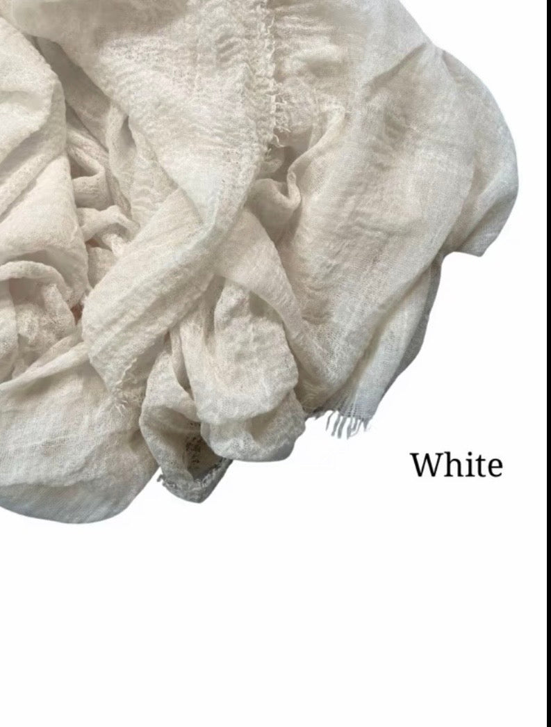 Crinkle Crimp Scarf/Hijab - Perfect for Dailywear - High Premium Dubai Quality