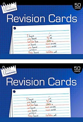 REVISION CARDS NOTES 14.5CM X 10CM - 6835 (PACK OF 2)